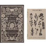 Book Storage Boxes with Garden Studies Prints, Assorted, Set of 2 featuring floral and botanical designs in neutral tones, perfect for home decor and gifts from Knotty and Board. 1