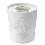 Barr Co Ceramic Embossed 18 oz. Candle, Fir & Grapefruit in a white embossed ceramic container, perfect for home decor, gifts, and adding a fresh scent to any room, from Knotty and Board. 1