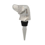 Dog Head Bottle Stopper, Silver 1
