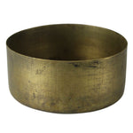 Dahl Brass Bowl with a rustic finish, perfect for adding stylish decor to your kitchen or dining space, available from Knotty and Board, a unique brick and mortar retailer. 1