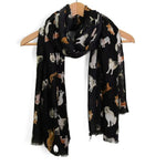 Mixed Dog Breed Scarf, Black 1