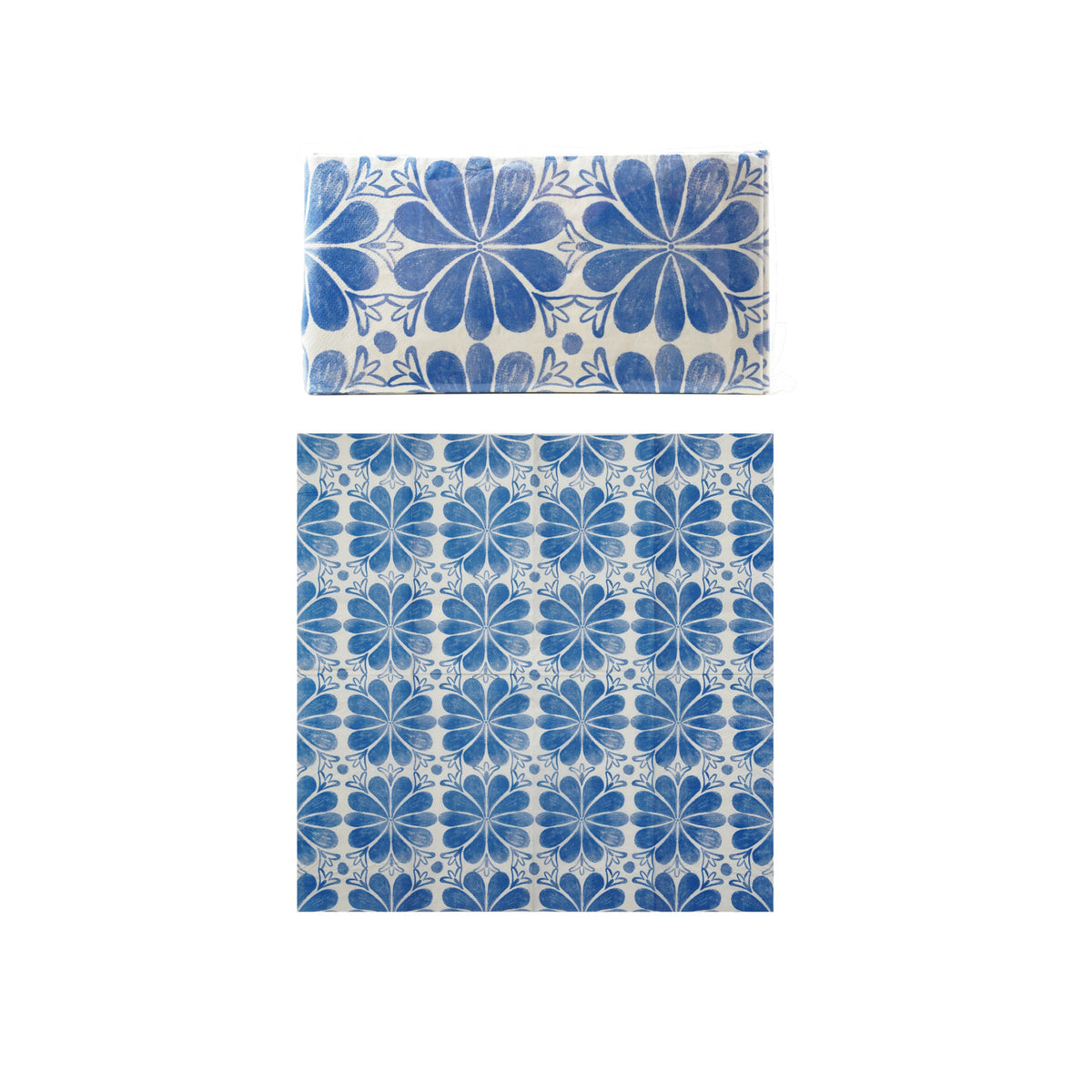 Paper Napkins with Tile Pattern, Set of 20, 7.5