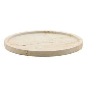 Ulmer Tray, Palimanan Stone, Natural, 14 in. with smooth round edges, natural stone texture, perfect for kitchen decor, dining, or entertaining with gifts from Knotty and Board.