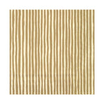 Paper Cocktail Napkin, 20 Ct, Varvunraita Gold featuring elegant gold and cream vertical stripes, perfect for stylish dining and entertaining with Knotty and Board decor gifts. 1