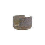 Stoneware Sponge Holder, White Reactive Glaze, 4