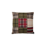Plaid Patchwork Flannel Pillow, 20