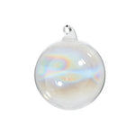 Iridescent Sheer Blown Glass Ball Ornament, 4 in. 1