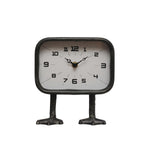Metal Clock with Duck Feet, 7 X 4 in. 1