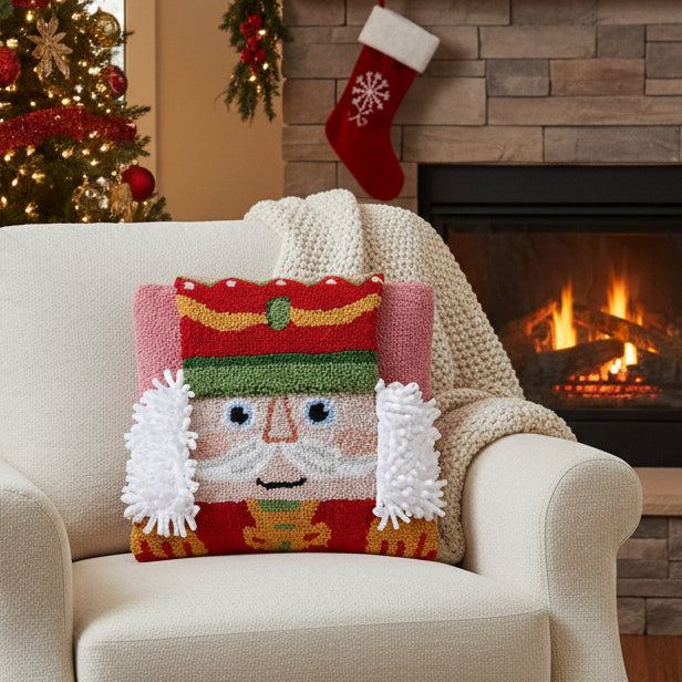 3D Nutcracker Hook Pillow, 14 in.