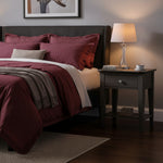 Urbane Night Table, Smoke, 21.75 X 16.25 X 26.5 2