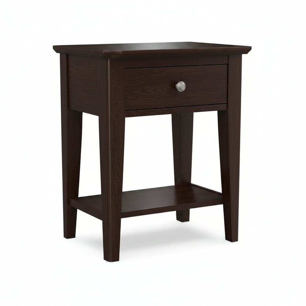 Urbane Night Table, Smoke, 21.75 X 16.25 X 26.5