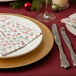 Paper Napkins with Holiday Pattern, Set of 50 2