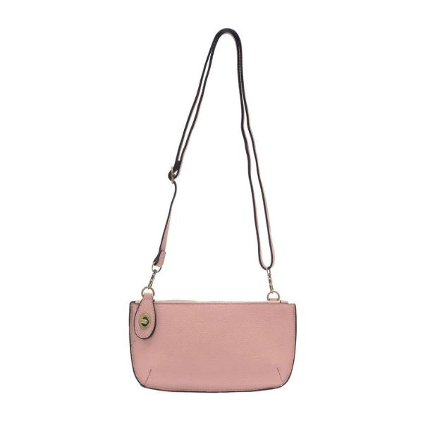 Mini Crossbody Wristlet Clutch, Pink Sand
