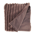 Fur Throw, Faux Rabbit, Brown, 50 X 60 in. 1