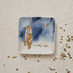 Holiday Dish w/ Gold Electroplating, O Holy Night, 3
