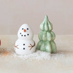 Snowman & Tree Salt & Pepper Shakers, Set of 2 2