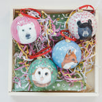Handmade Decoupage Ball Ornament, Bear, 4