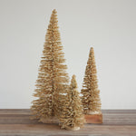 Natural Wood Tabletop Christmas Tree with Glitter, 11.75-Inch 2