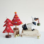 Dachshund in Holiday Sweater & Hat with Present, 10 X 3.25 X 8 in. 2