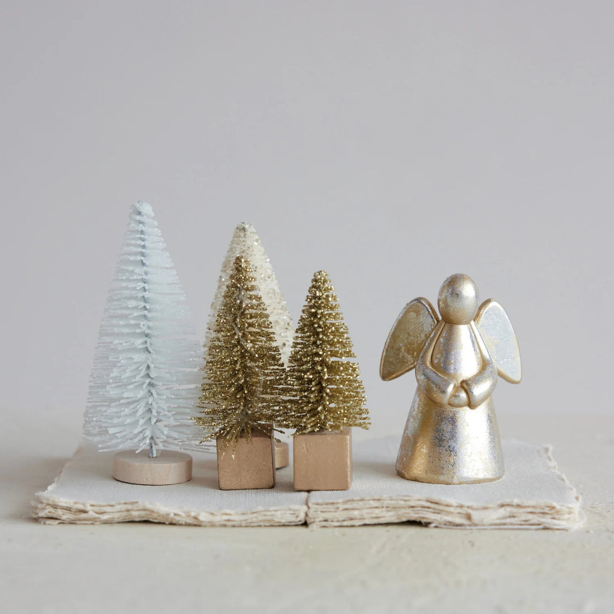 Resin Angel, Gold, 3