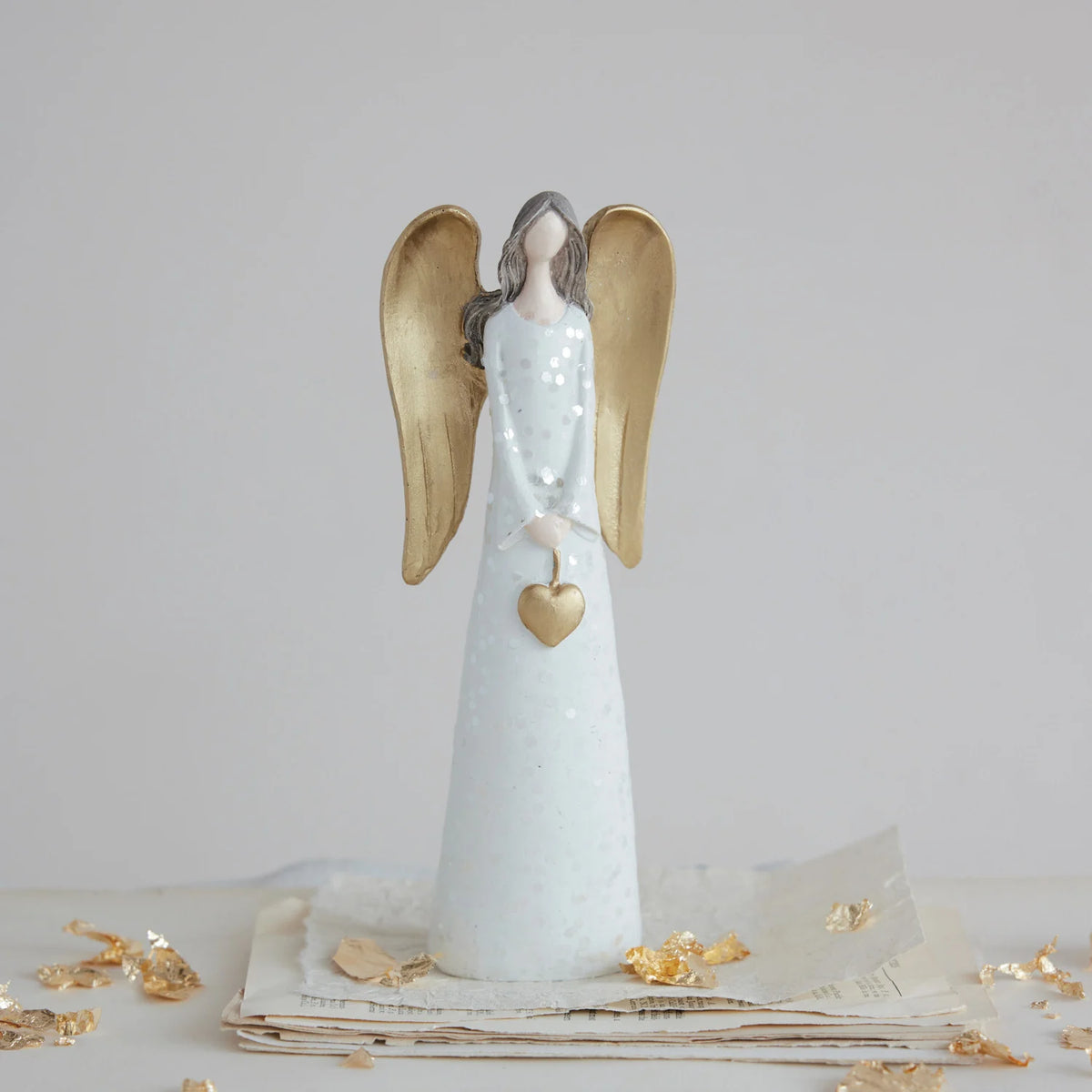 Angel w/ Gold Heart, 8.5