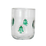 Embedded Holiday Glass, Trees, 16 oz 1