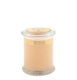 Archipelago Kashmir Jar Candle, 8.6 oz in a clear glass jar with beige wax, perfect for home decor, gifts, and creating a cozy atmosphere, available at Knotty and Board. 1