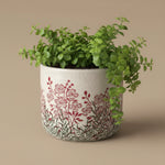 Crackle Glaze Pot Cover, Green & Fuchsia, 4 in. 2