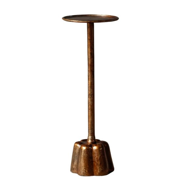 Cocktail Perch Table, Brass, 8.27 x 8.27 x 23.23 in.