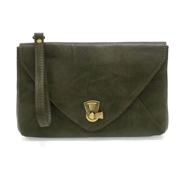 Claudia Keyhole Turnlock Envelope Convertible Crossbody,  Chestnut