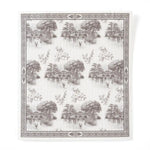 Reusable Dish Cloth, Black & White Farm Toile features a classic farmhouse scene in a monochrome palette, perfect for adding rustic decor charm to your kitchen. Every Room Needs A Little Knotty and Board. 1
