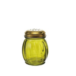 Cheese/Spice Shaker with Gold Metal Lid, Olive, 2.5 X 3.25 in., a stylish kitchen decor piece perfect for entertaining and gifting, featured by Knotty and Board. 1