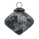 Twilight Ribbed Christmas Ornament, Black Multi, 4 in. 1