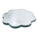 Pressed Glass Scalloped Cheese/Serving Board, 10.25 in. 1