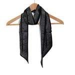 Chevron Double Sided Scarf, Black 1