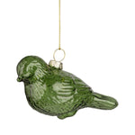 Glass Bird Ornament, Pale Green, 3.75 in. 1