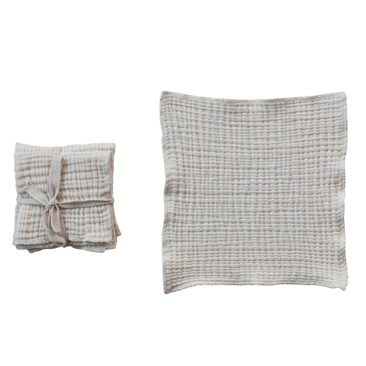 Cotton Double Cloth Dish Cloth Set, 10