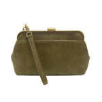 Vivie Frame Convertible Crossbody/Wristlet, Olive, a stylish and versatile accessory perfect for everyday decor and gifting, offered by Knotty and Board with curated charm. 1