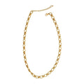 Mini Cable + Barbell Chain Necklace, Gold, 16 in.
