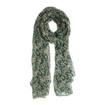 Cafe Ditsy Daisy Scarf, Jade 1