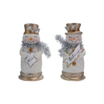 Glitter Snowman with Tinsel Scarf & Sign, Assorted, 5.5 in. 1