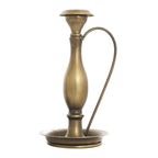 Traditional Bronze Metal Candle Holder, Large, 9 in. with curved handle and classic design, perfect for elegant home decor or thoughtful gifts, featured by Knotty and Board.
