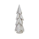 Stoneware Tree, Reactive Glaze, White, 15 in. 1