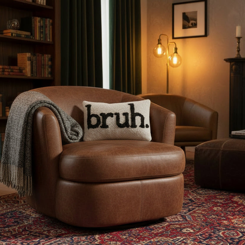 Bruh. Hook Pillow, 8 X 12 in.