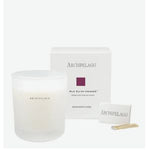Archipelago Rue Saint Honore Boxed Candle, 10 oz with frosted glass container, white packaging, and wooden matches, perfect for decor, gifts, and enhancing kitchen or dining spaces, available at Knotty and Board. 1